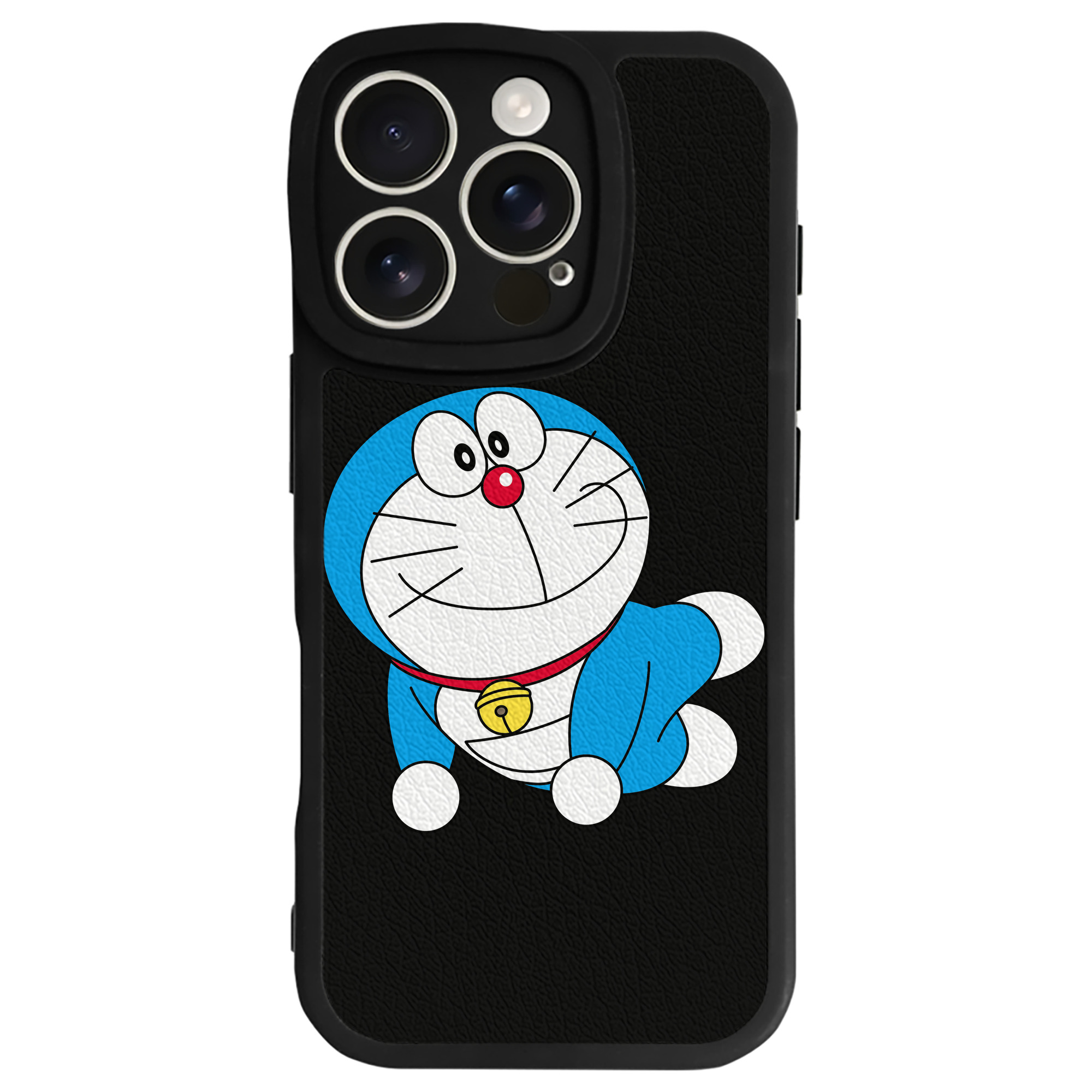（画像用） ドラえもん Doraemon 【iPhone 16シリーズ対応】シリコンスマホケース（レザー調） 材質：シリコン